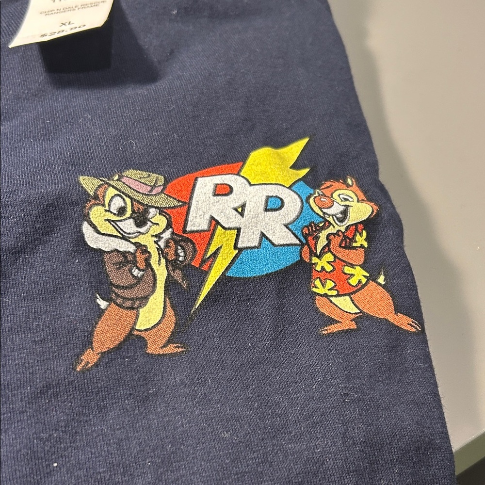 Disney Rescue Rangers Short Sleeve Navy Tee XL
